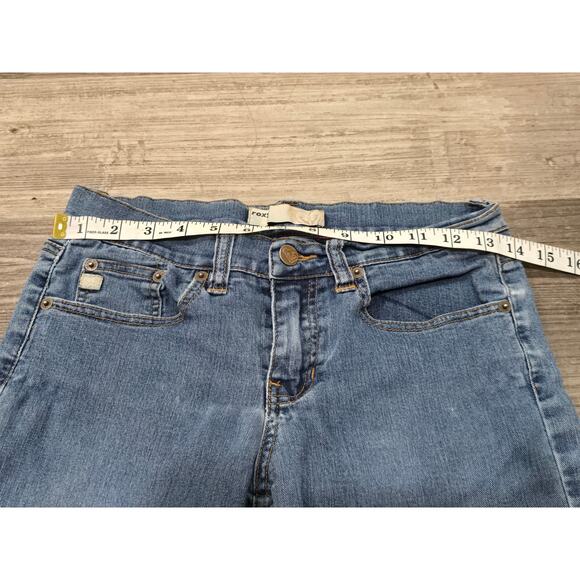 ROXY Light Washed Blue Denim Flare Leg Jeans Size 1 - Picture 4 of 9